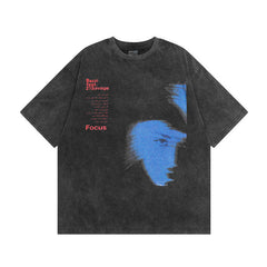 T-shirt homme col rond ample à manches courtes Vibe Style, marque de mode nationale pour homme