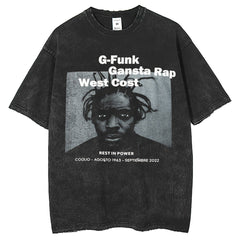 Mens T Shirts Vintage Washing Water Old Printed T-Shirts Short Sleeves Whized