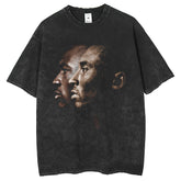 Mens T Shirts Kobe vintage print short sleeve T-shirt washed