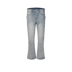 Men's Vintage Pants trousers men's and women's washing water old Paris style jeans MIJKO