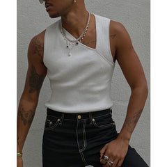 Rave Outfits Mens Vest Bottoming Shirt Camisole