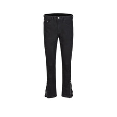 Men Vintage Pants Zipper Pants Micro Elastic Trousers Slim-Fit Jeans MIJKO