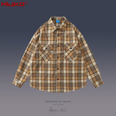 Mens Jacket Unisex Plaid Shirt MIJKO