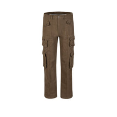 Men's Vintage Pants Tooling Multi-Pocket Pants Men's and Women's RICK Style Straight Casual Pants MIJKO