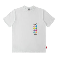 T-shirt homme Imprimé lettres Street Manches courtes T-shirt Homme ample décontracté Couple
