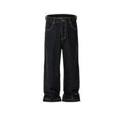 Men's Vintage Pants Men's Women's Design Trousers Men's and Women's Straight Washed Jeans MIJKO