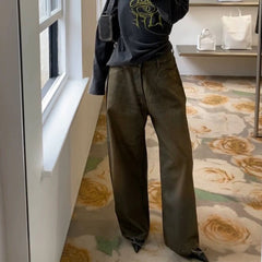 Men's Vintage Pants Men's Women's High Street Vintage Trousers Old Jeans MIJKO