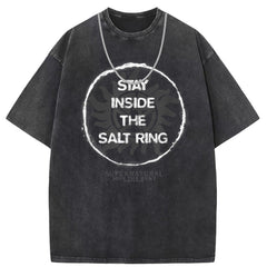 Mens T Shirts Printed Short Sleeve T-Shirt Washed Old Punk Loose