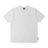 T-shirt Homme Motif Réfléchissant Lettre Imprimée Personnalité Manches Courtes Couple