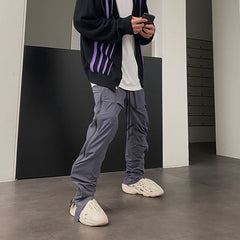 Mens Vintage Pants Autumn and Winter VIBE Wind Casual Pants Undermycar Pocket Functional Pants MIJKO