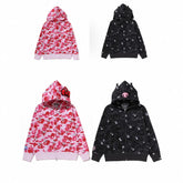 2026 BAPE joint Hello Kitty Kulomie hooded sweater women's trendy brand loose coat autumn