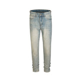 Mens Vintage Pants Washed Old Trousers Jeans MIJKO