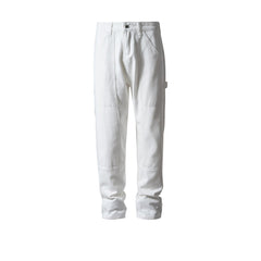 Men's Vintage Pants autumn and winter trousers men's and women's black and white jeans MIJKO