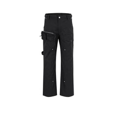 Mens Vintage Pants Pocket Functional Wide-Foot Casual Pants MIJKO