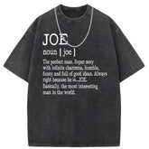 Men T Shirts Washed old punk cotton printed short-sleeved T-shirt