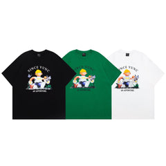 Mens T Shirts Summer Cotton