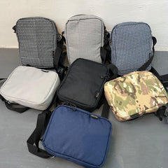 Mens Stussy Bag STUY Men's Plaid Vertical Shoulder Crossbody Bag