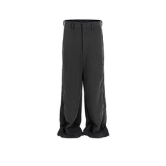 Men's Vintage Pants Zipper Design Casual Trousers Men's and Women's Three-dimensional Wide Legs MIJKO