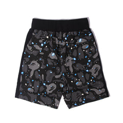 Ape head shorts camouflage luminous shark mouth shorts male teen terry cloth five-point pants straight beach pants