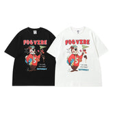 Men T Shirt Couple T-shirt Male and Female Trendy Brand Vintage Loose Short Sleeve