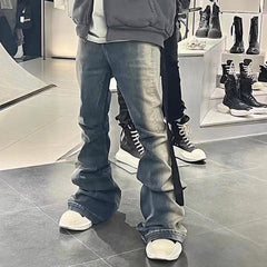 Mens Vintage Pants Wide-Foot Trousers RICK Flared Jeans MIJKO