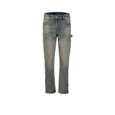 Men's Vintage Pants washed old trousers men's and women's wide-footed jeans MIJKO