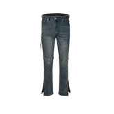 Men's Vintage Pants Washed Old Trousers Men's and Women's Slim-Fit Jeans MIJKO