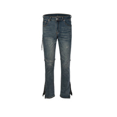 Men's Vintage Pants Washed Old Trousers Men's and Women's Slim-Fit Jeans MIJKO