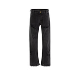 Mens Vintage Pants Broad-Feet High Street Unisex Style Jeans MIJKO