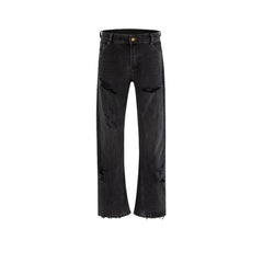 Mens Vintage Pants Broad-Feet High Street Unisex Style Jeans MIJKO
