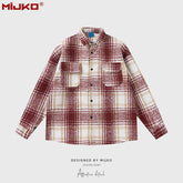 Mens Jacket Plaid Jacket Unisex MIJKO