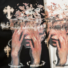 Men Long Sleeve T Shirt Portrait Printing Creative Trend Niche