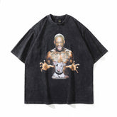 T-shirt homme Rodman imprimé à manches courtes T-shirt de sport ample pour hommes et femmes