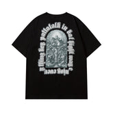 Men's T Shirt Printed Short-Sleeved T-shirt Men's and Women's Ins Couple's Tops