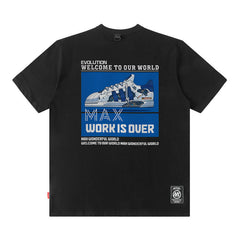 T-shirt rétro homme T-shirt à manches courtes décontracté homme et femme