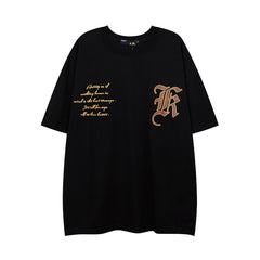 T-shirt Homme Imprimé Manches Courtes Unisexe Ample Vintage