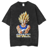 Mens T Shirts Make Old Loose Dragon Ball Vegeta Print Vintage T-Shirt