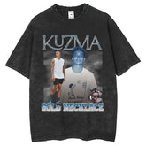 Men T Shirts Rap Hip Hop Printed Washed Old Short Sleeve T-Shirts