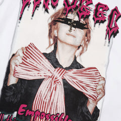 Men Long Sleeve T Shirt Rapper Printed Chain Decorative Hip Hop