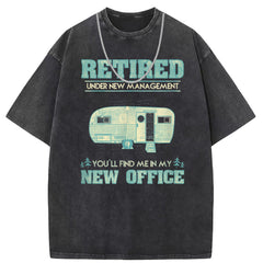 Men T Shirts Short Sleeve T-Shirt Washed Old Punk