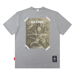 T-shirt unisexe en coton à manches courtes de marque Street Tide