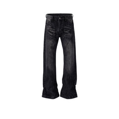 Men's Vintage Pants Men's Women's Wash Water Old Splicing Trendy Jeans MIJKO