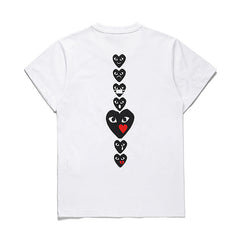 CDG Love Kawaku Short Sleeve Japanese Trendy Brand Campus Couple Short Sleeve T-Shirt