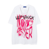 Men T Shirt Hip-Hop Street Vintage Men's and Women's T-shirt