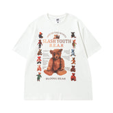Men T Shirt Old Bear Short Sleeve T-shirt Men and Women Hip-Hop Fashionable Brand Couple