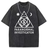 Men T Shirts Short-sleeved T-shirt women washed and old