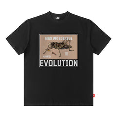 T-shirt rétro personnalisé imprimé « Vibe » ample à manches courtes pour hommes et femmes