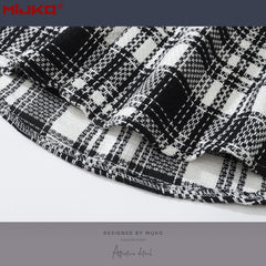 Mens Jacket Double Pocket Plaid Jacket MIJKO