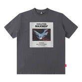 Men T Shirt Street Car Printed Short-Sleeved T-shirt Men's Summer Couple