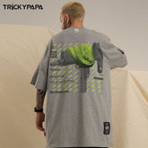 T-shirt à manches courtes pour homme, marque de mode, imprimé streetwear